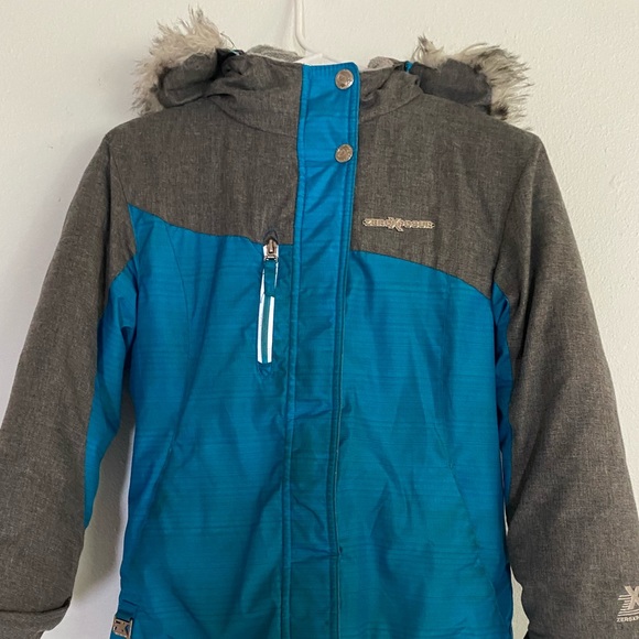 ZeroXposur Jackets & Blazers - ZeroXposur kids grey and blue snow jacket
